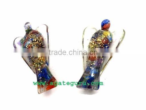 Black Tourmaline Orgonite 2inch Angels : Orgone Angels : Healing Orgone Crystals