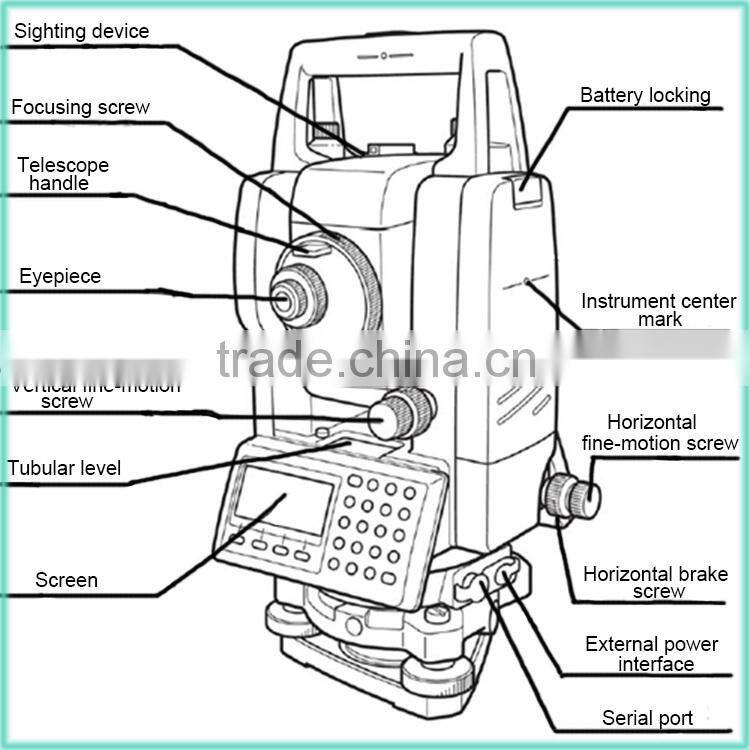 New condition land survey total station with high accuracy