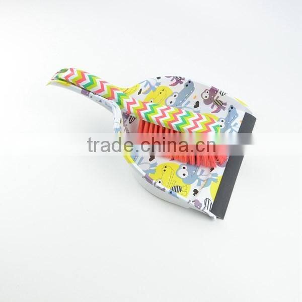 new design high quality broom and dustpan set for table with rubber