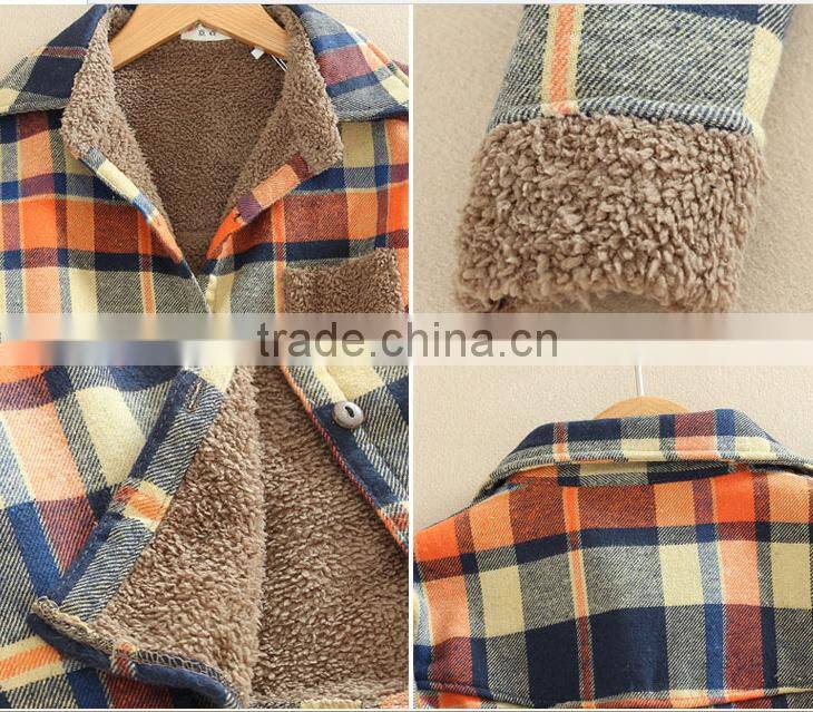 woman' s shirt warm fleece lambswool shirt printed long sleeve t shirt