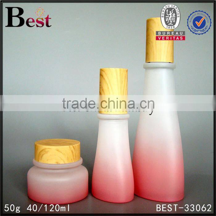 personal care froted amber cosmetic packaging 30ml glass serum bottle