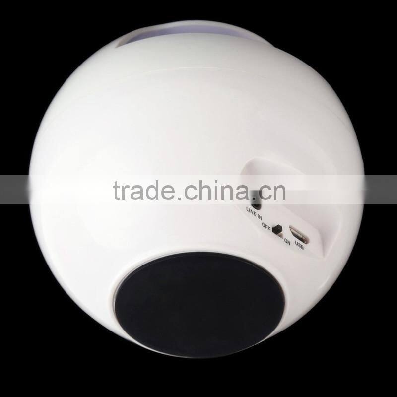 Factory new bluetooth LED ball lamp speaker with MIC handfree function