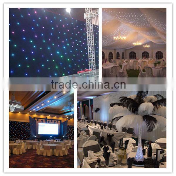 Manufacturer Outdoor Decorative star curtain fiber optic curtain light
