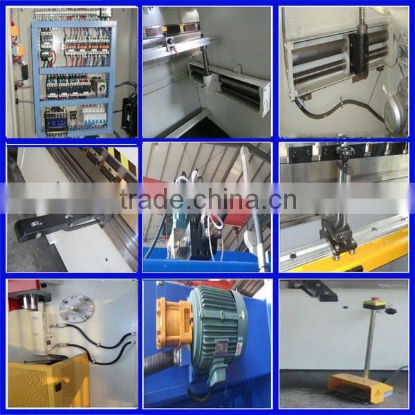 Hydraulic press brake machine for bending metal plate