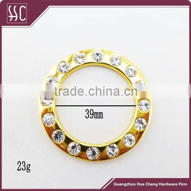 handbag O ring with diamond crystal ring jewelry bag accessory