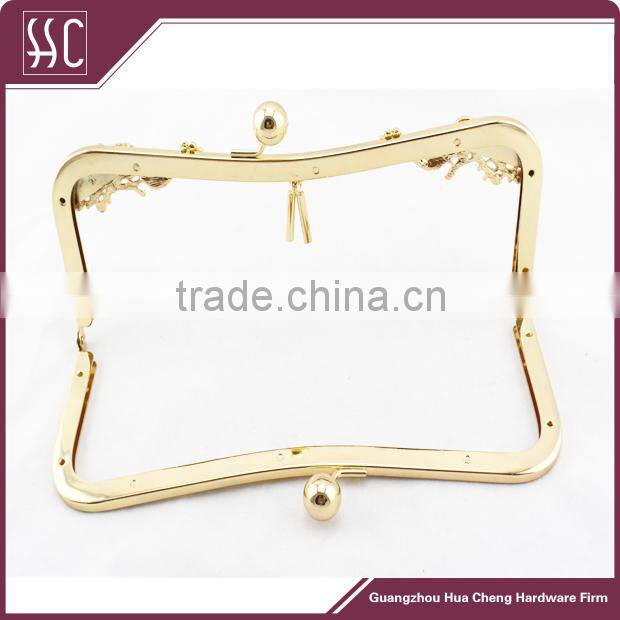peafowl decorative metal frame clutch frame