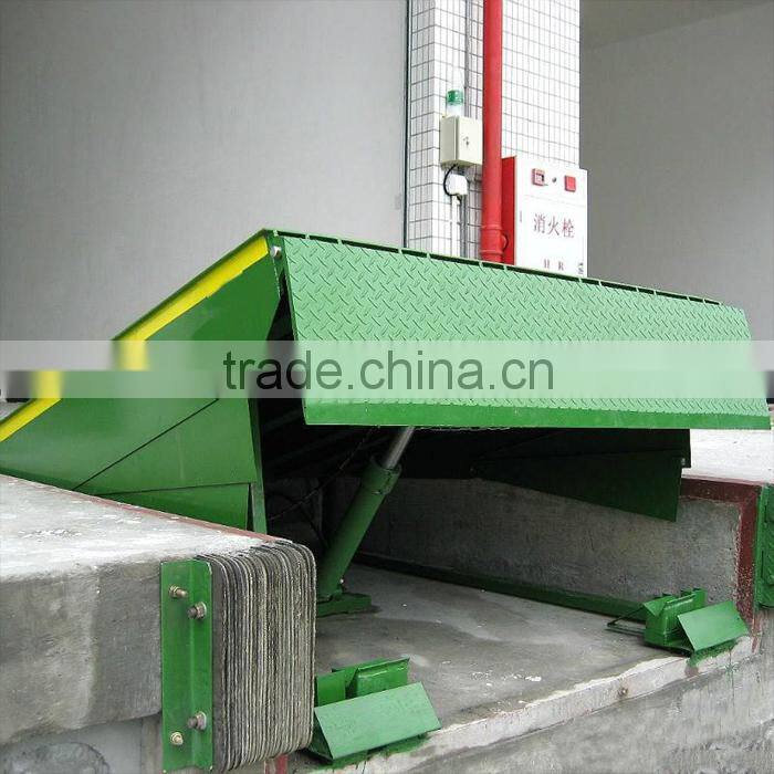 6T stationary loading dock ramp hydraulic dock leveler