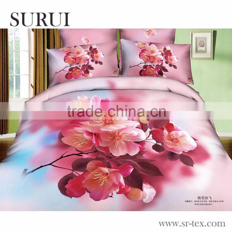 Factory price dolphin printed bedding set fabric