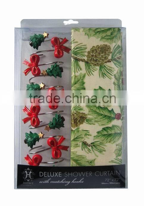 Christmas shower curtain ,bath curtain,peva shower curtain