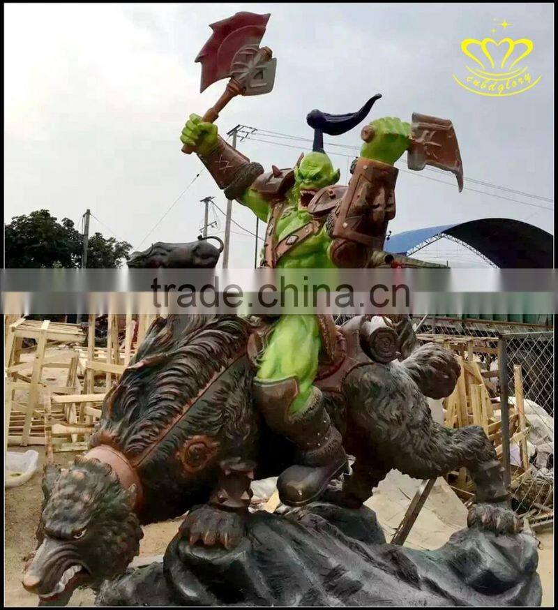 FRP movie characters spider man outdoor landscape decorative sculpture