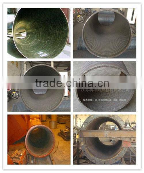 Abrasion resistant steel piping