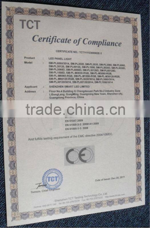 China factory 3 years warrranty led panel light round