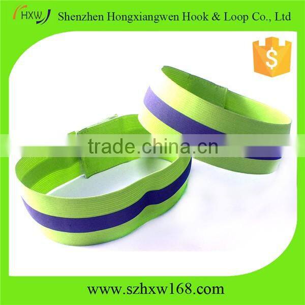 Hook And Loop Closure Elastic Reflective Adjustable Armband