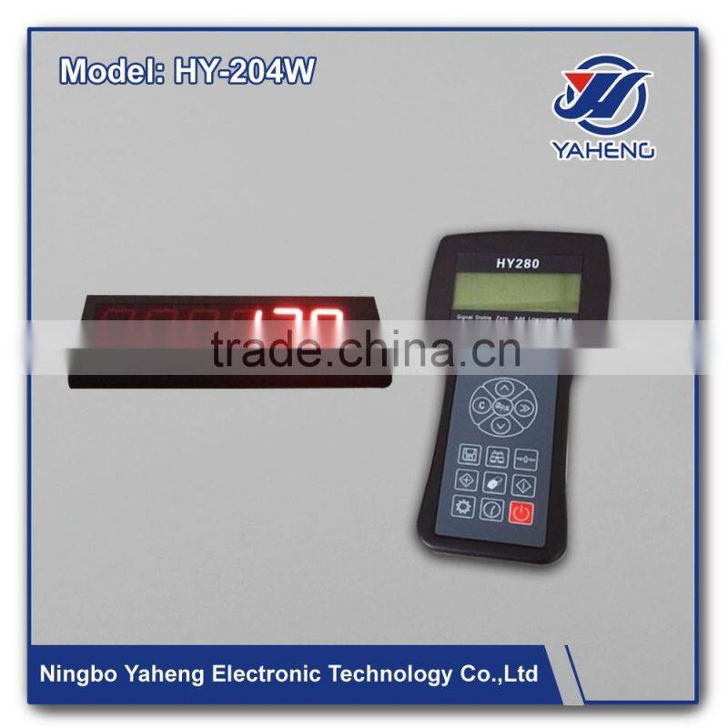 HY204W wireless crane load scale with 100t to 200T 1 2 5 10 20 50 for option6 bits LCD 6 state indicating signals