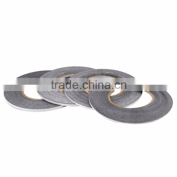 CableTies Super Slim & Thin 1/2/3MM*50M Black Double Sided Adhesive Tape for Mobile Phone Touch Screen/LCD/Display Glass