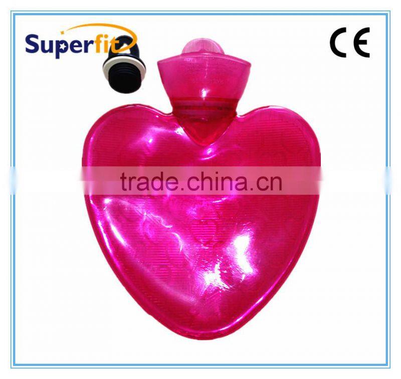 transparent heart sharp water bottle 1.0 Liter