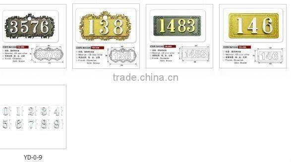 Flower frame classical Hotel/office metal doorplate/door name badge