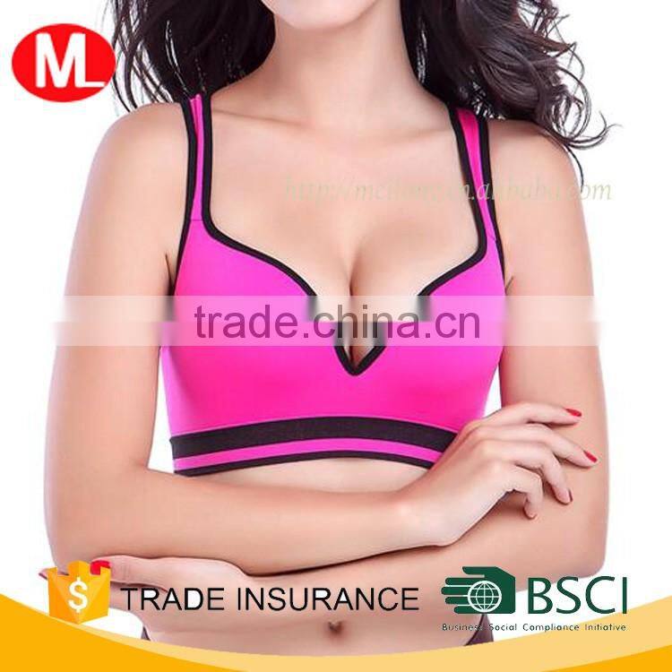 2016 fashion woman sexy yoga underwear sport bra