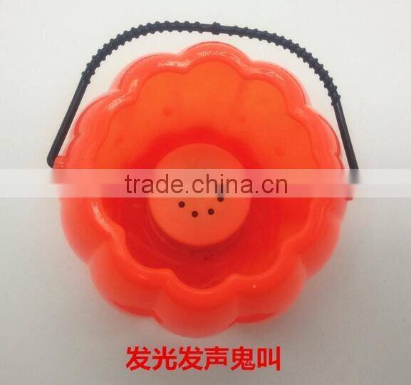 2016 Wholesale Plastic jack-o'-lantern pumpkin lantern pumpkin light pumpkin lamp for Halloween