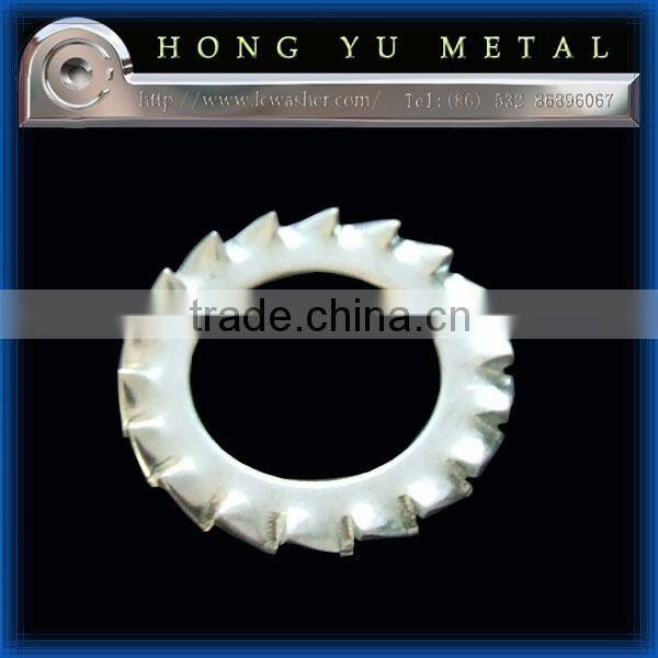high quality external teeth serrated lock washer DIN6798A on sale
