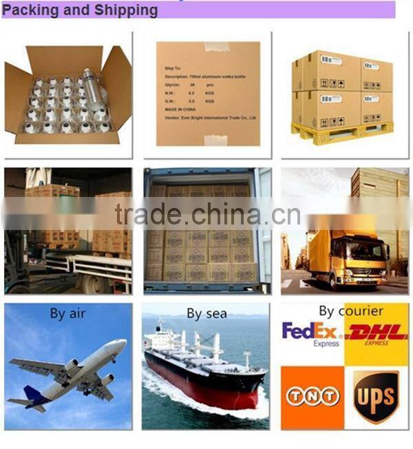 Recycled Empty aluminum powder bottle with oxidic sifter closure