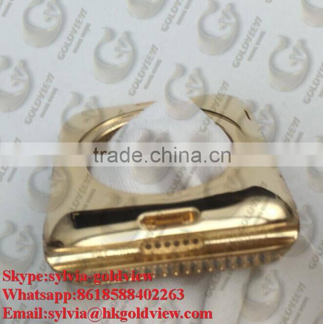 China Factory Newest Coming For Apple Watch Gold Housing with Diamonds by Handmade,brand watch factory china