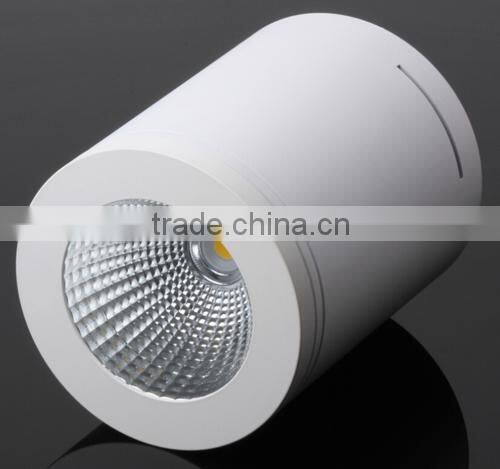 Aluminum 3 inch cold white Surface Mounted 18w COB led downlight