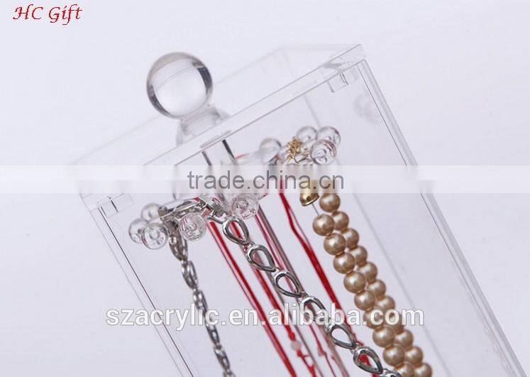 High transparent import small acrylic necklace display box jewelry display box