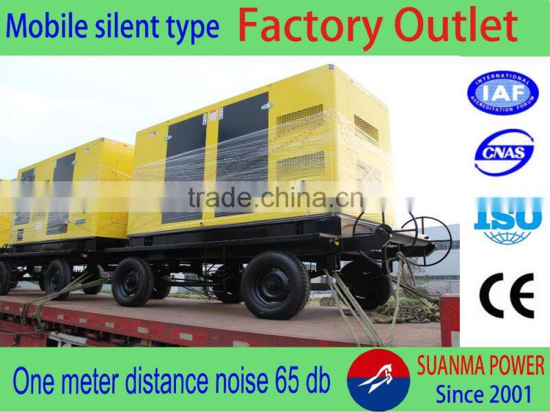 Hot sale high performance lowest price 380 kva trailer type diesel generator