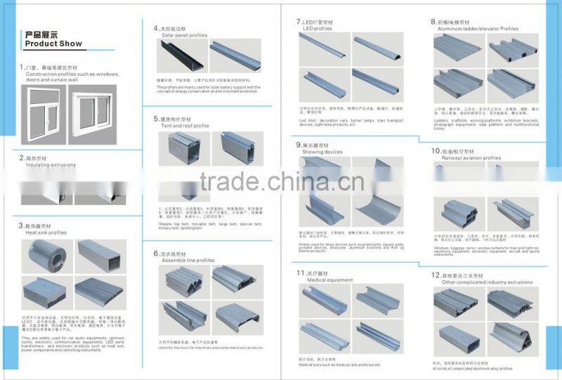 Powder coated Aluminum Wood Finish Profile For Doors and Windows