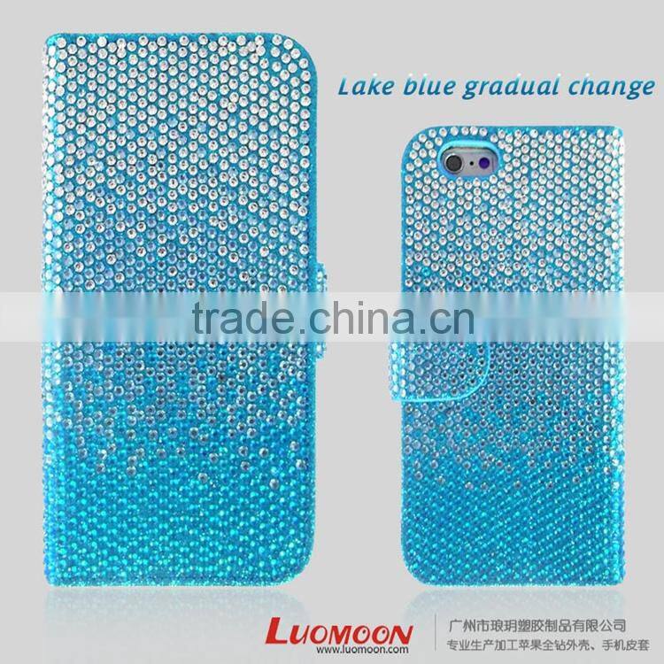 High Quality Diamond Leather Mobile Phone Case for iPhone 6 phone 6 plus