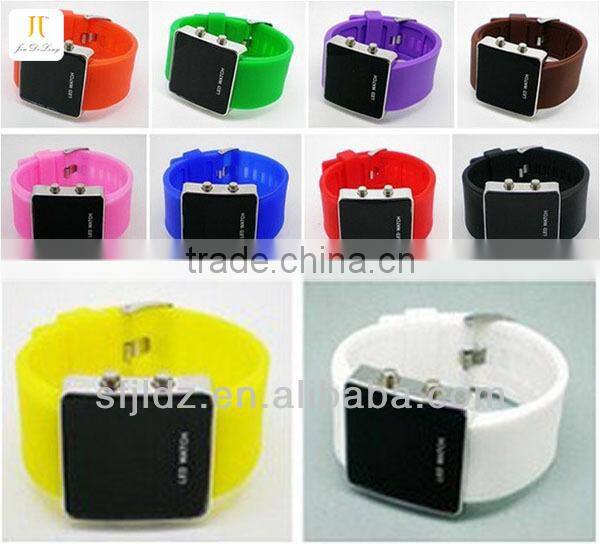 New fashional led silicon cheap watch phone