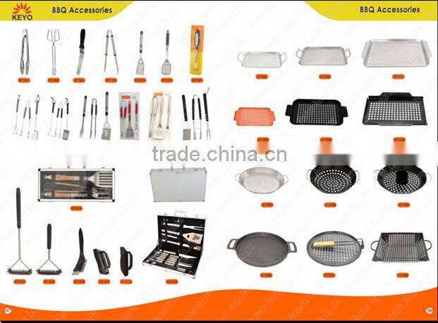 KEYO small cheap promotional portable BBQ grill 14 inch small hamburger grill