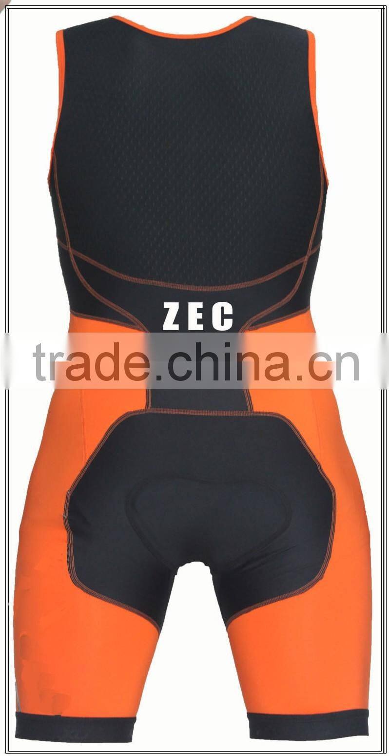 High quality Zero chafe 50+ UV protection perform compression trisuit for triathlon and cycling