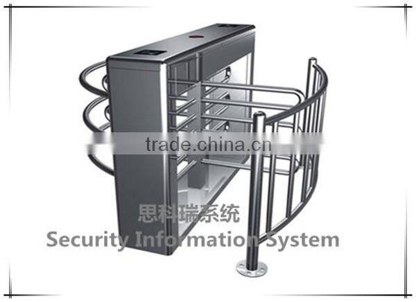 Wooden package security electric half height stadium turnstile