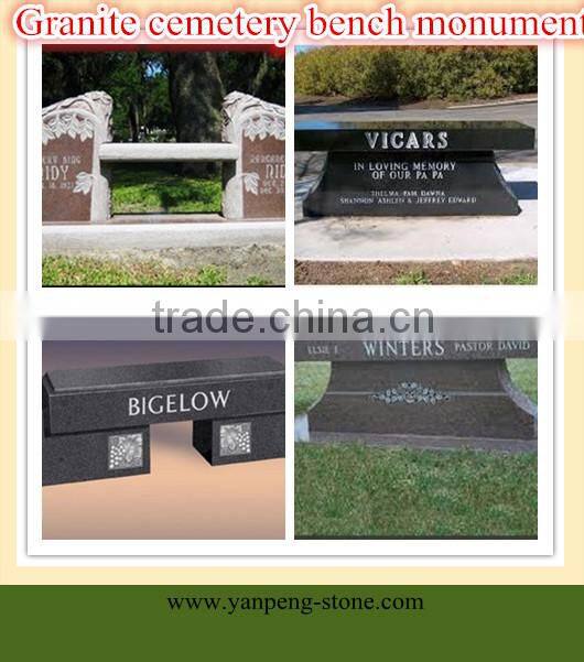 granite cemetery bench monument