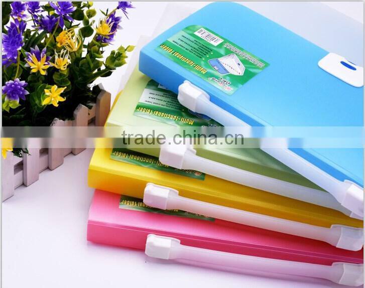 A4/FC Advantage product expanding file, pp file folder with 13pockets,high quality office statonery
