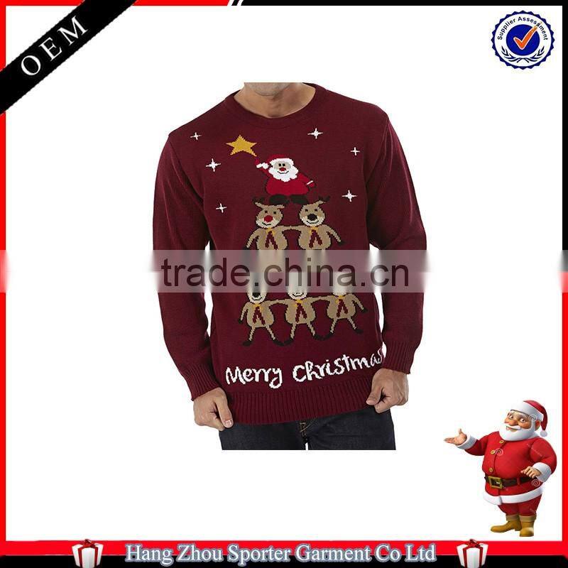 16FZCS33 plus size christmas sweater for men christmas pullover sweaters