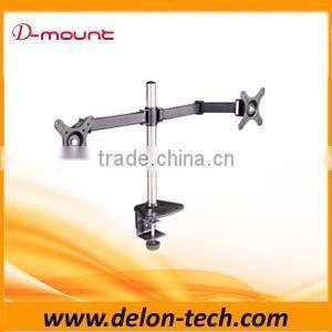 steel double screen table holder monitor desk bracket lcd support