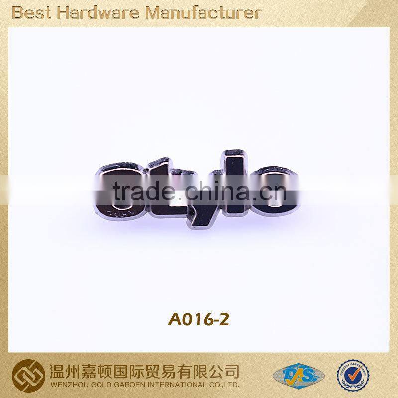 Garment accessory shoes plate jeans patch jeans plate alloy plate alloy patch alloy label etched stainless steel nameplate