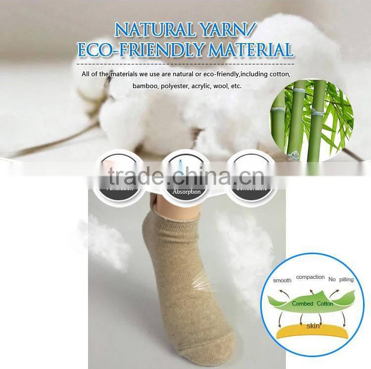 Custom wholesale double cylinder 3d ankle socks wool with soft feeling