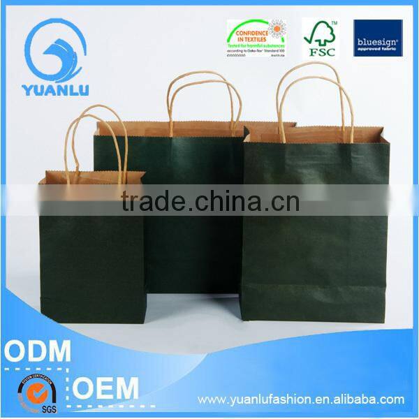 Cheap Custom Logo Print gift craft shopping paper bag manufacturer