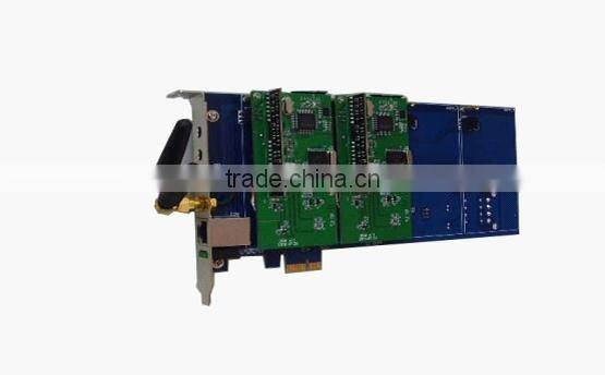 GSM Asterisk PCI-E card GC400E with 4 channels For Mobile IP-PBX