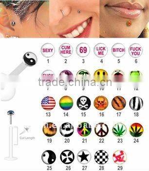 16 Gauge BCR piercing body jewelry titanium piercing