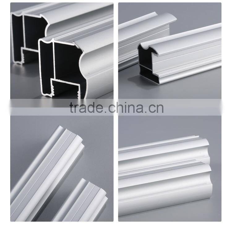 Anodized silver aluminum profile for furniture closet door