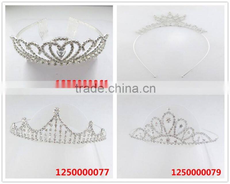 Trendy America style flower pearl lady crown