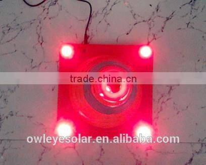 Water-proof Solar collapsible traffic cone/ high visibility 4 LED road cone