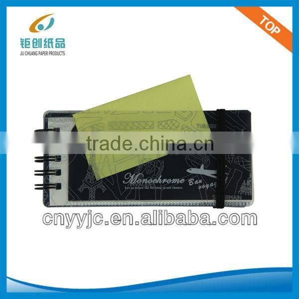 cardboard spiral notebook