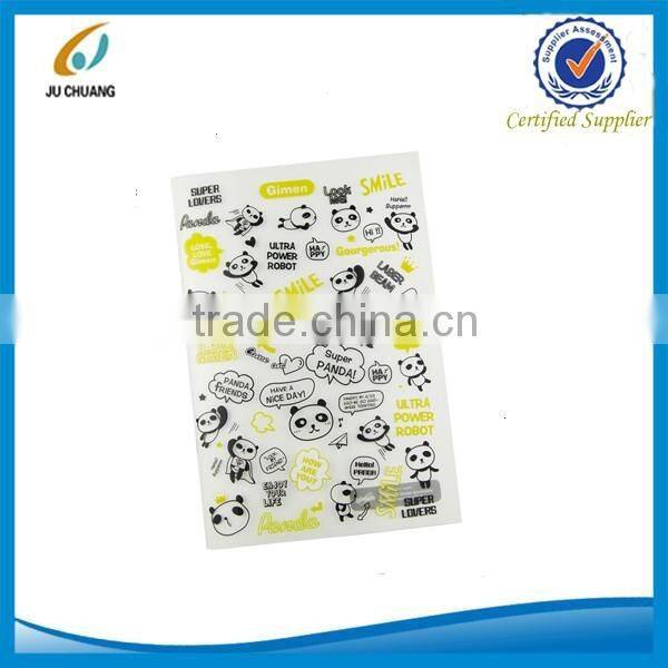 B5 Free samples wholesale custom cheap cute PP cover note book