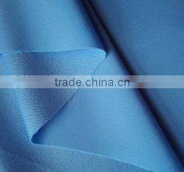 wujiang manufacture supply twill double-faced spandex fabric/4 way stretch elastic fabric for dress,fashion cloth ,garment,etc